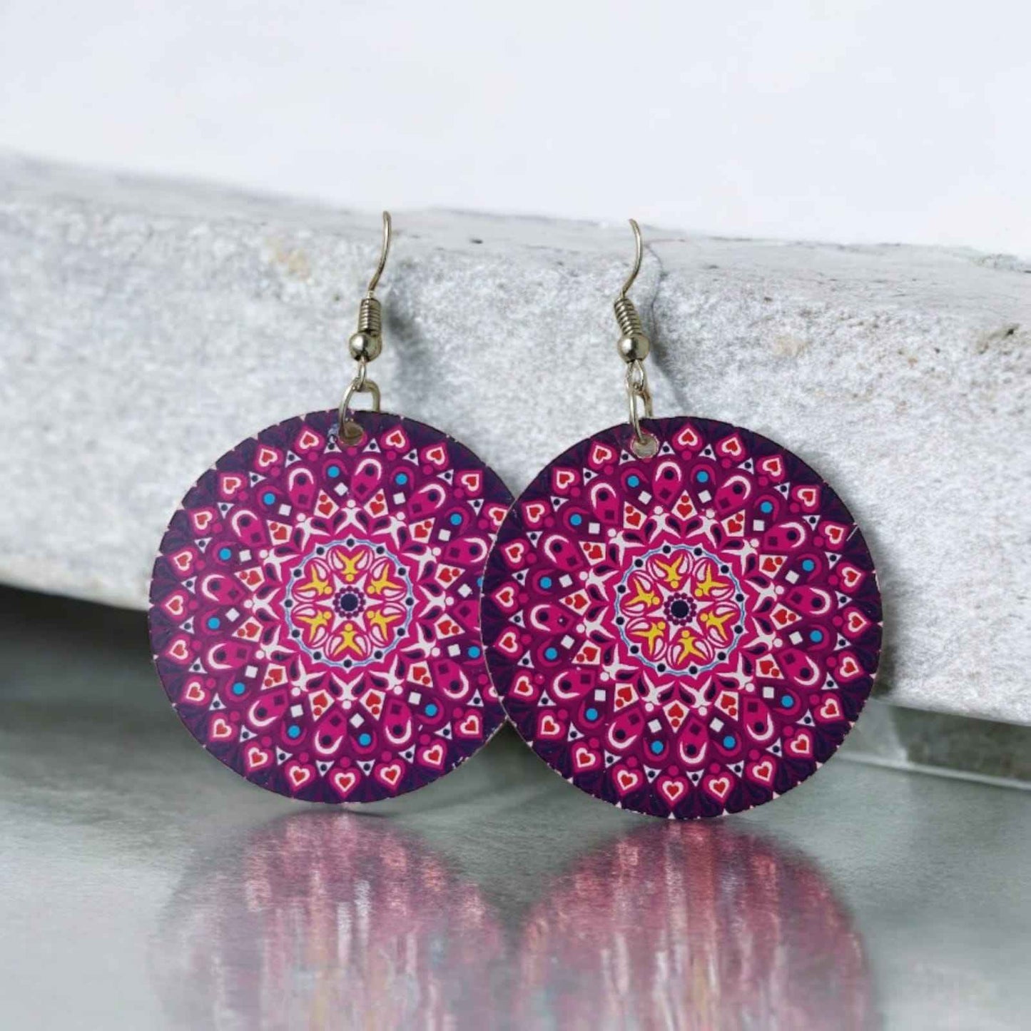 Mandala traditional earrings - Kashika JewelCrafts