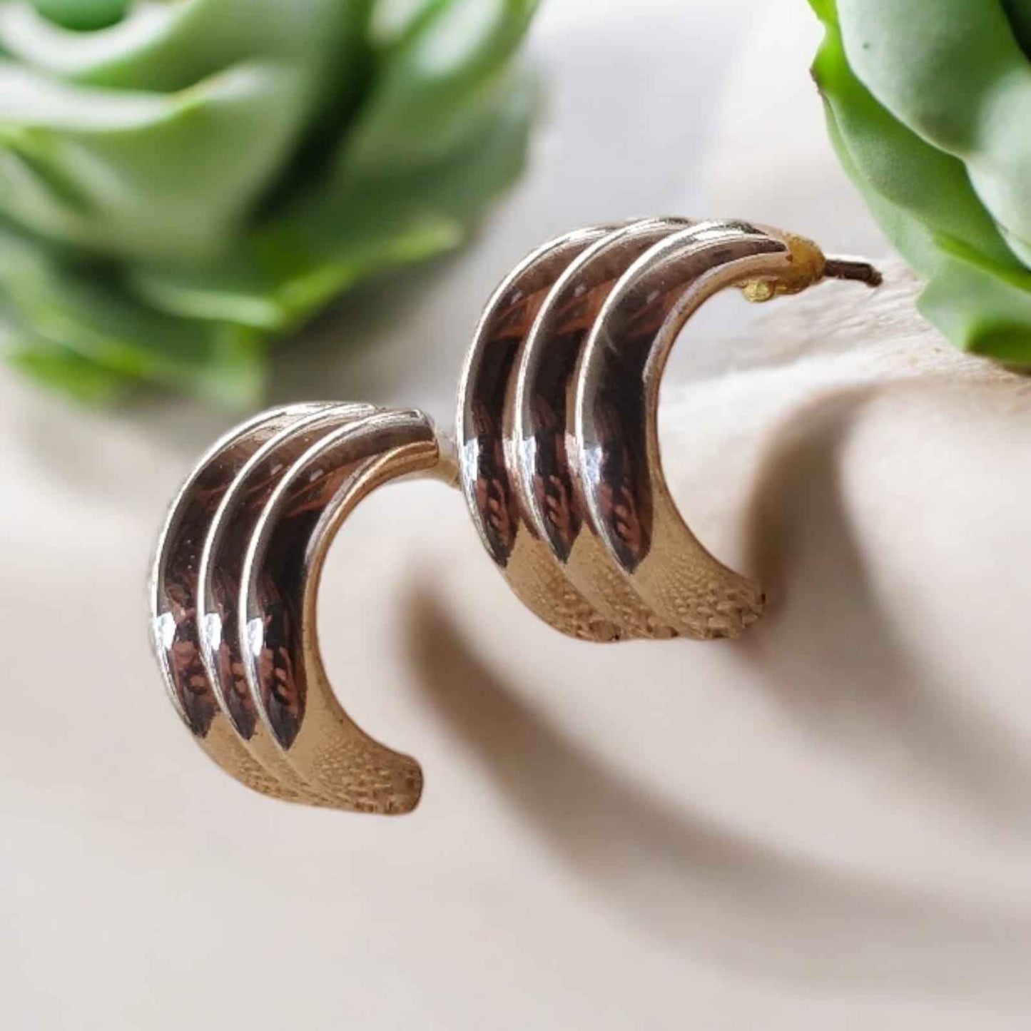 Half hoop earrings - Kashika JewelCrafts