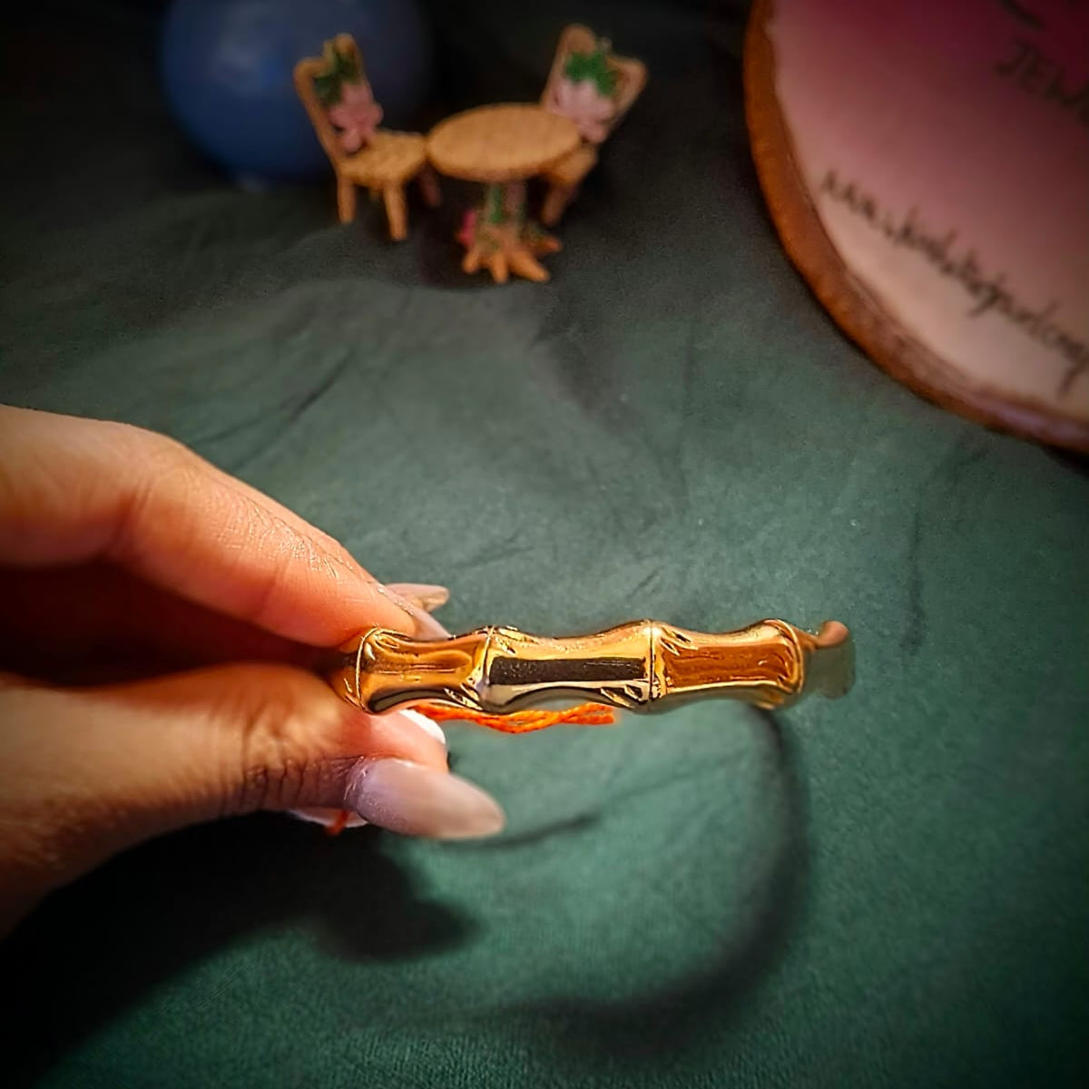 Golden Bamboo anti tarnish bracelet