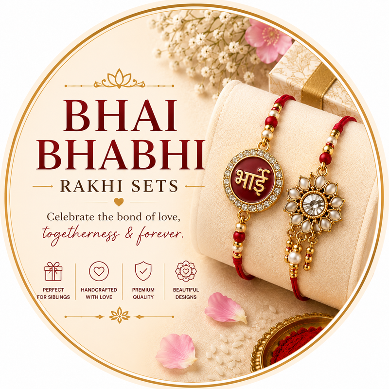 Bhai Bhabhi Rakhi Sets