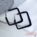 Celestial Navy Crochet Earrings - Kashika JewelCrafts