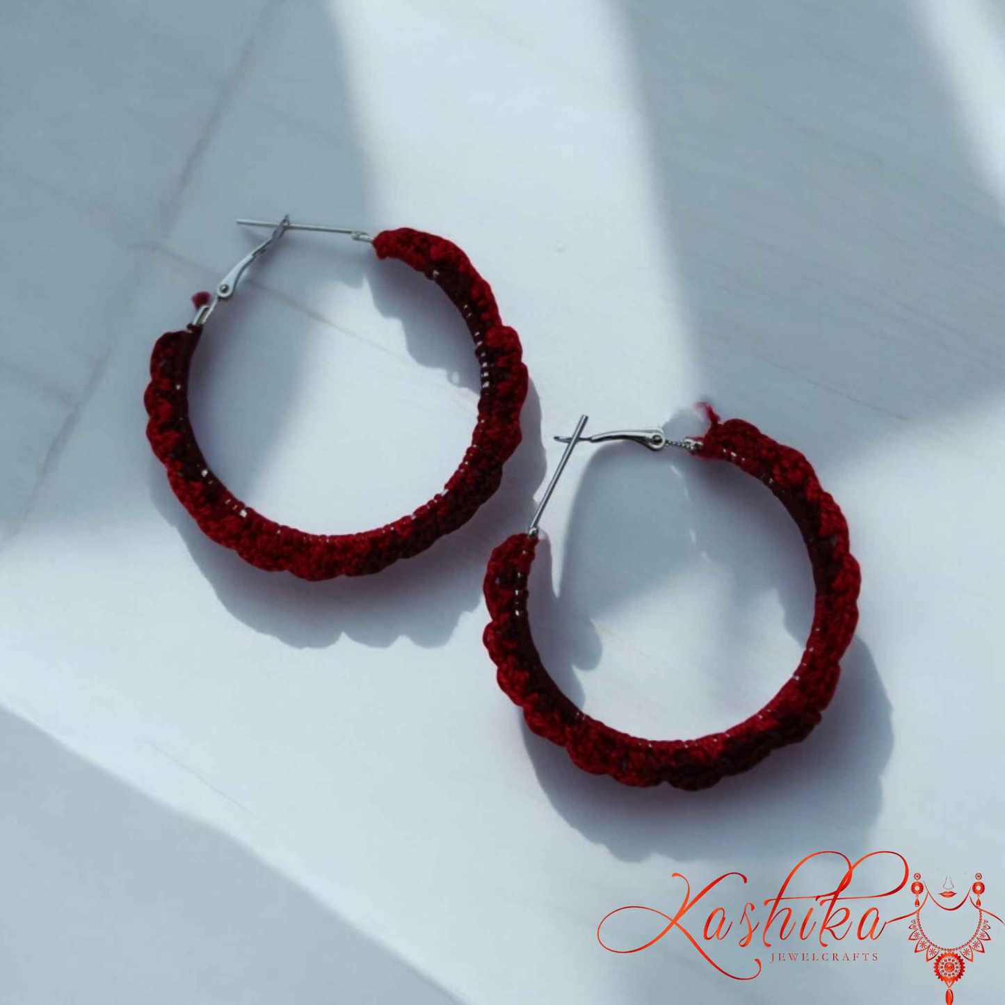 Rosé Twilight Crochet Earrings - Kashika JewelCrafts