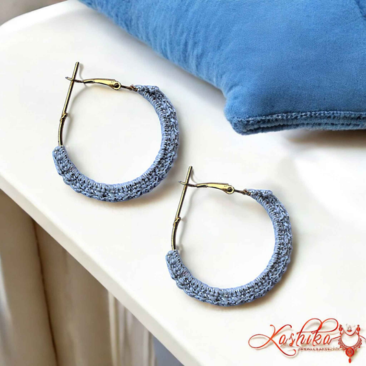 Ocean Breeze Crochet Earrings - Kashika JewelCrafts