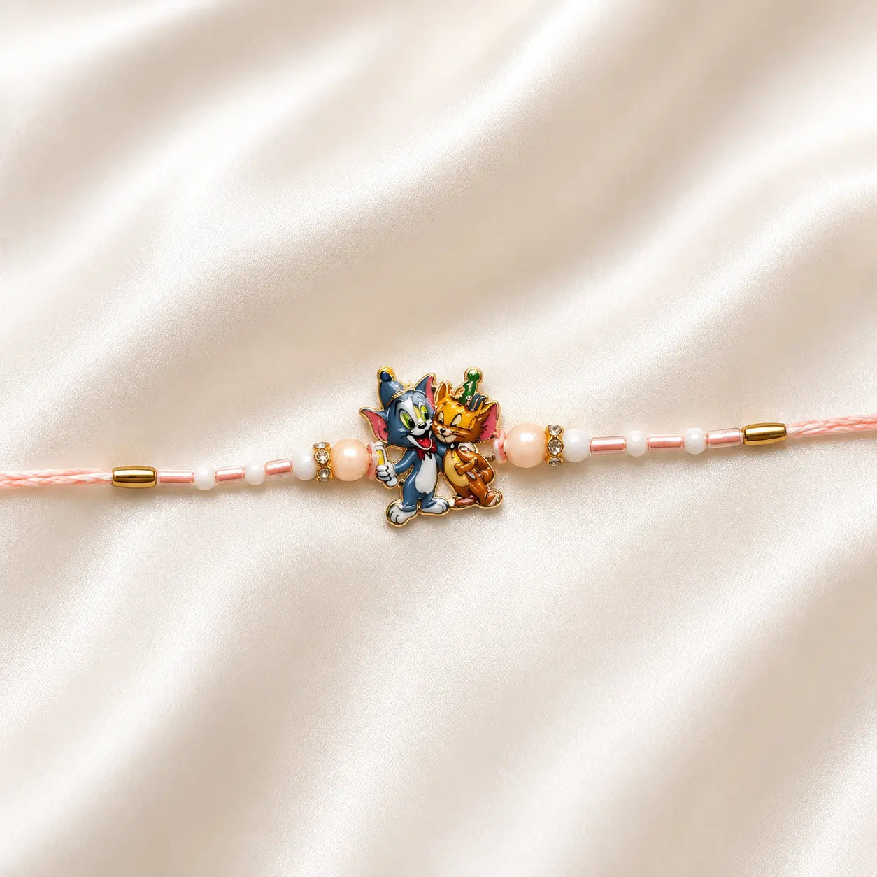 Tom & Jerry Pearl Designer Rakhi