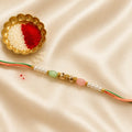 Pearl & Pastel Bead Designer Rakhi