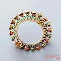 Kundan Enamel Pearl Bangle – Traditional Rajasthani Kada - Kashika JewelCrafts