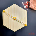 Elegant Pearl & Kundan Rakhi - Double Line design for Brother product image by Kashika JewelCrafts
