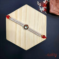 Classic Pearl & Kundan Rakhi - Double Moti Design for Brother product image by Kashika JewelCrafts