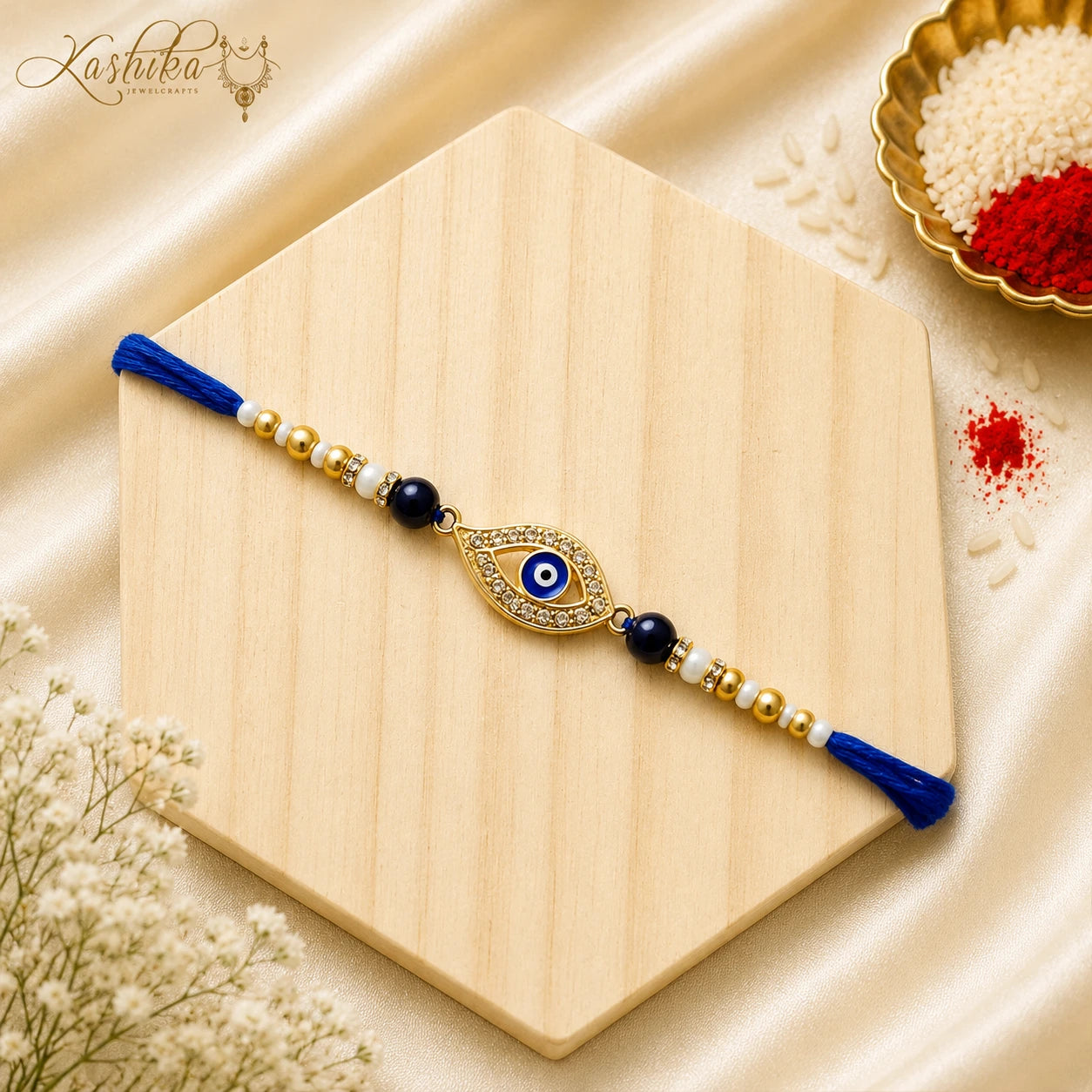 Blue Evil Eye Bhai Rakhi