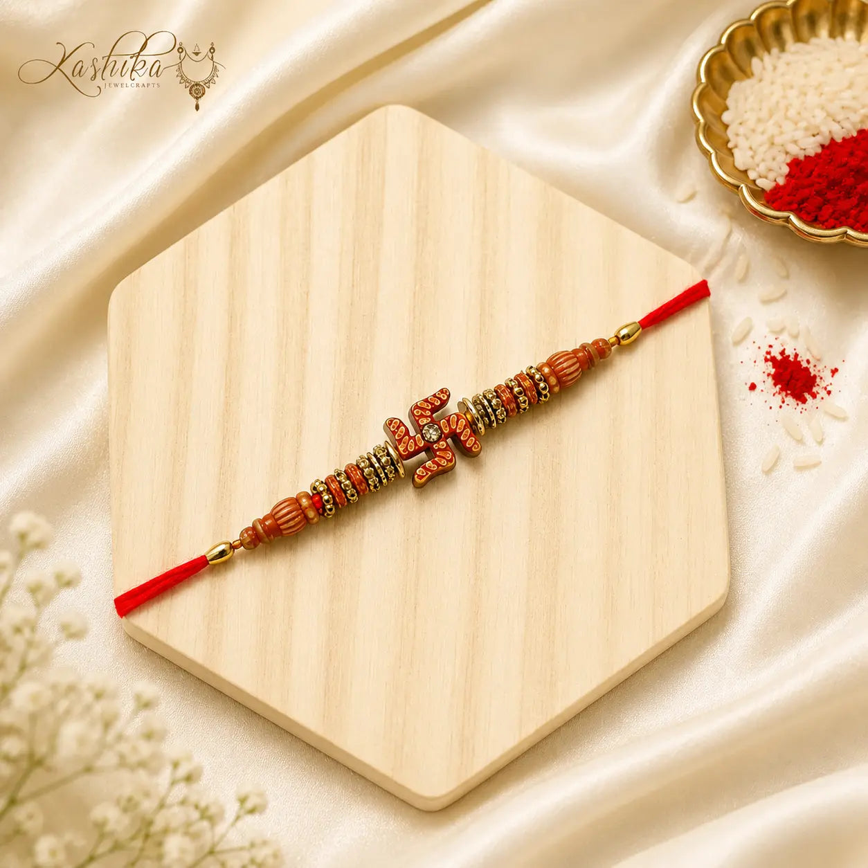 Swastik Rudraksha Bhai Rakhi