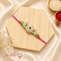 Pastel Kundan Pearl Bhai Rakhi