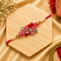 Pink Floral Designer Bhai Rakhi