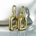 Classic geometrical drop earrings - Kashika JewelCrafts