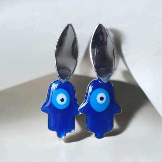 Elegant evil eye earrings - Kashika JewelCrafts