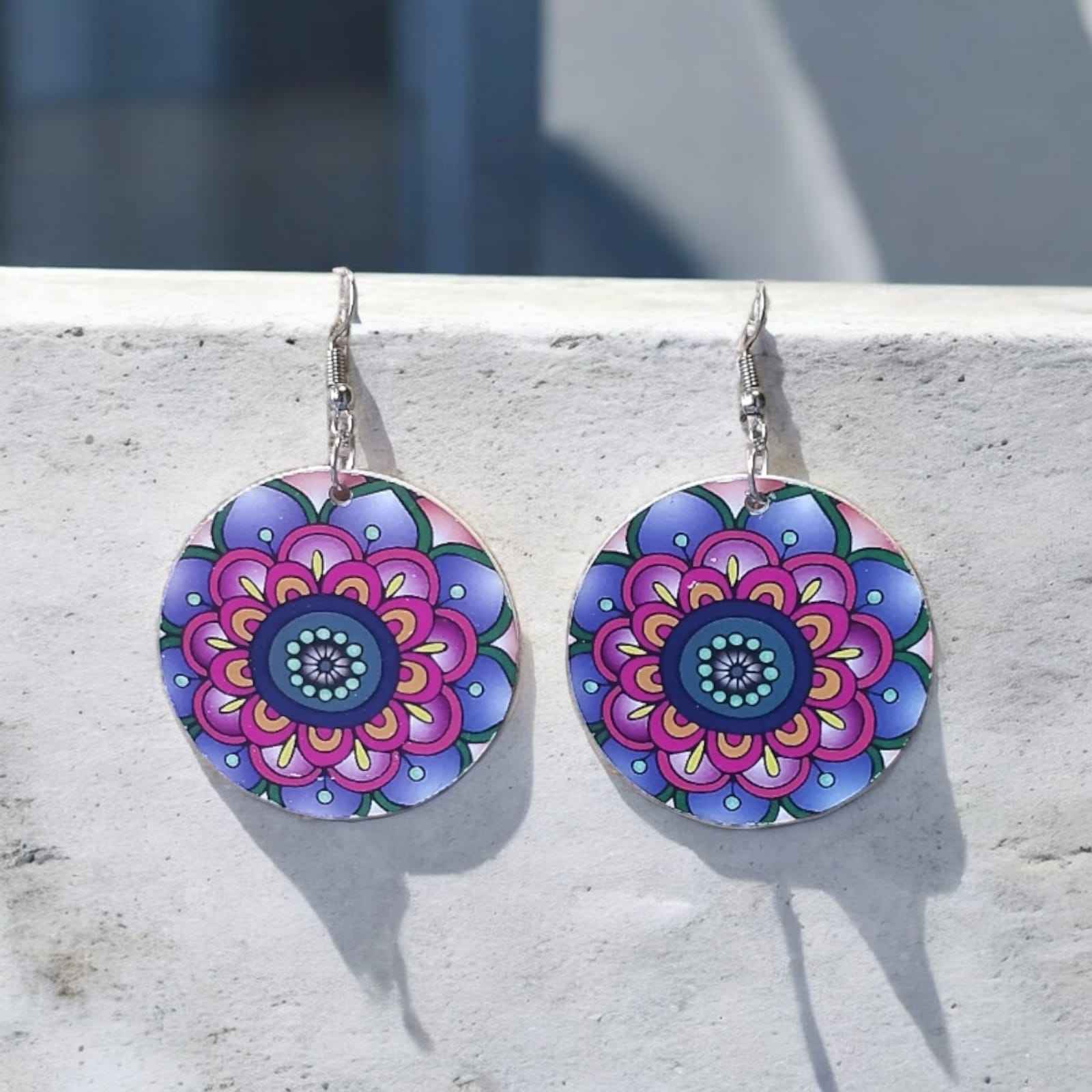 Mandala traditional earrings - Kashika JewelCrafts