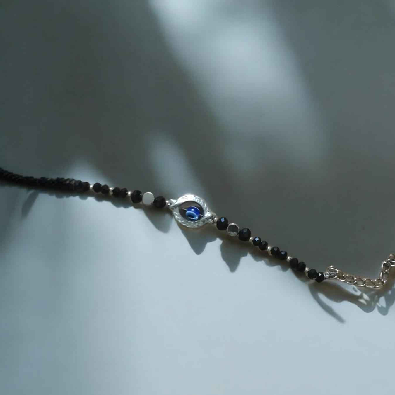 Evil eye shell anklets - Kashika JewelCrafts