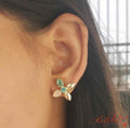 Subtle colour tone stud earrings - Kashika JewelCrafts