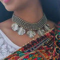 Earthly grace oxidised set - Kashika JewelCrafts