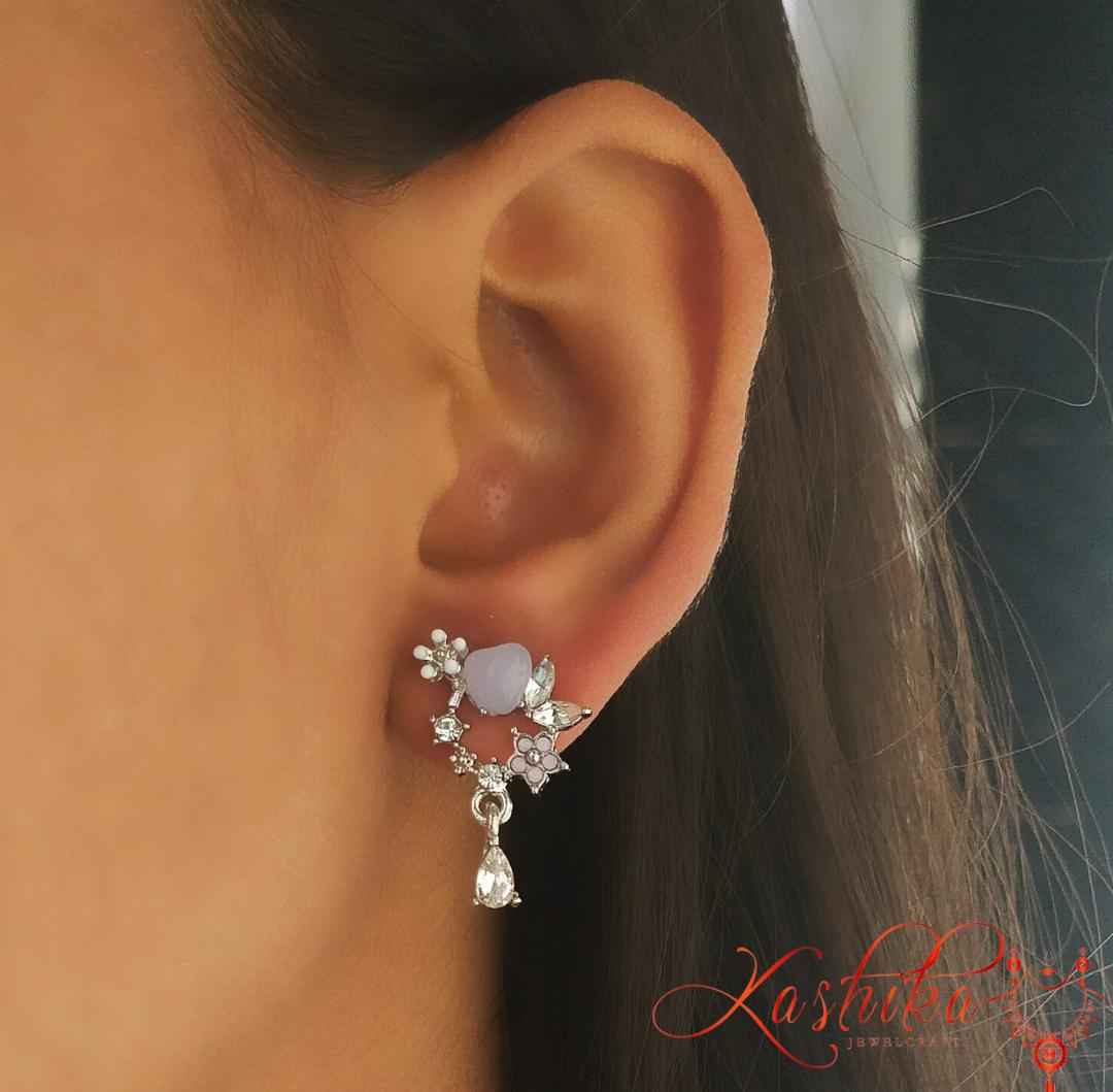 Celestial bloom studs - Kashika JewelCrafts