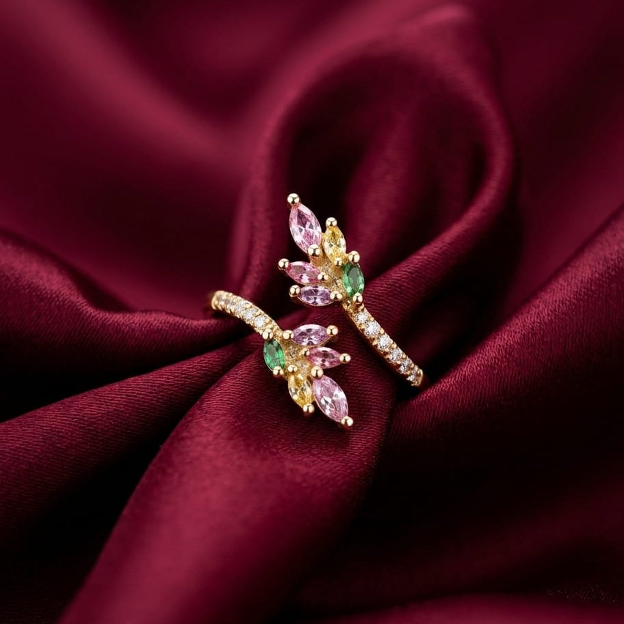 Iris Pastel Bloom Anti Tarnish Ring