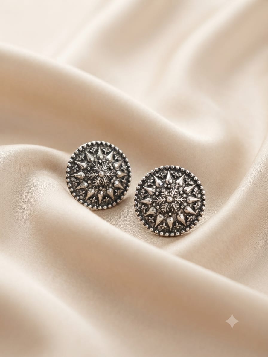 Celestial Radiance Oxidised Studs