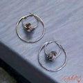 Black Metal Western Hoop Earrings – Bold & Stylish Statement Jewelry - Kashika JewelCrafts