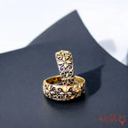 Women’s Oxidised Gold Toe Ring – Adjustable Brass Antique Finish Toe Ring for Women